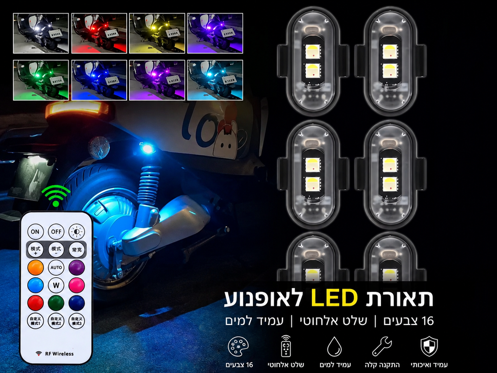 פנסים לרכב וגם לאפנוע