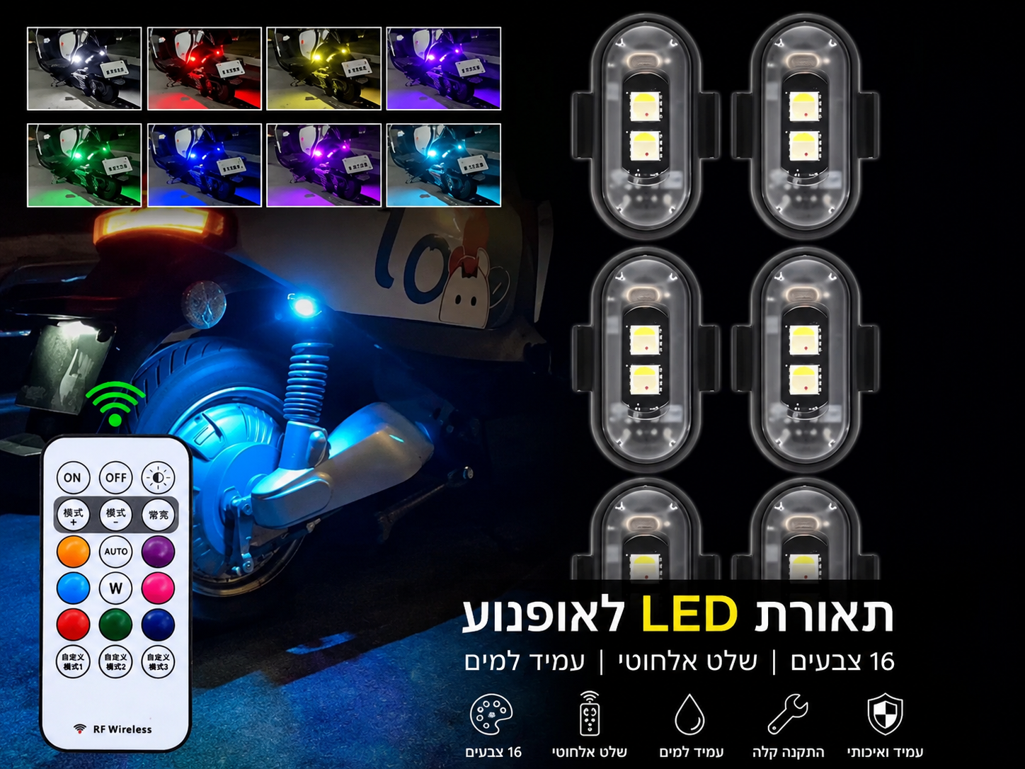 פנסים לרכב וגם לאפנוע