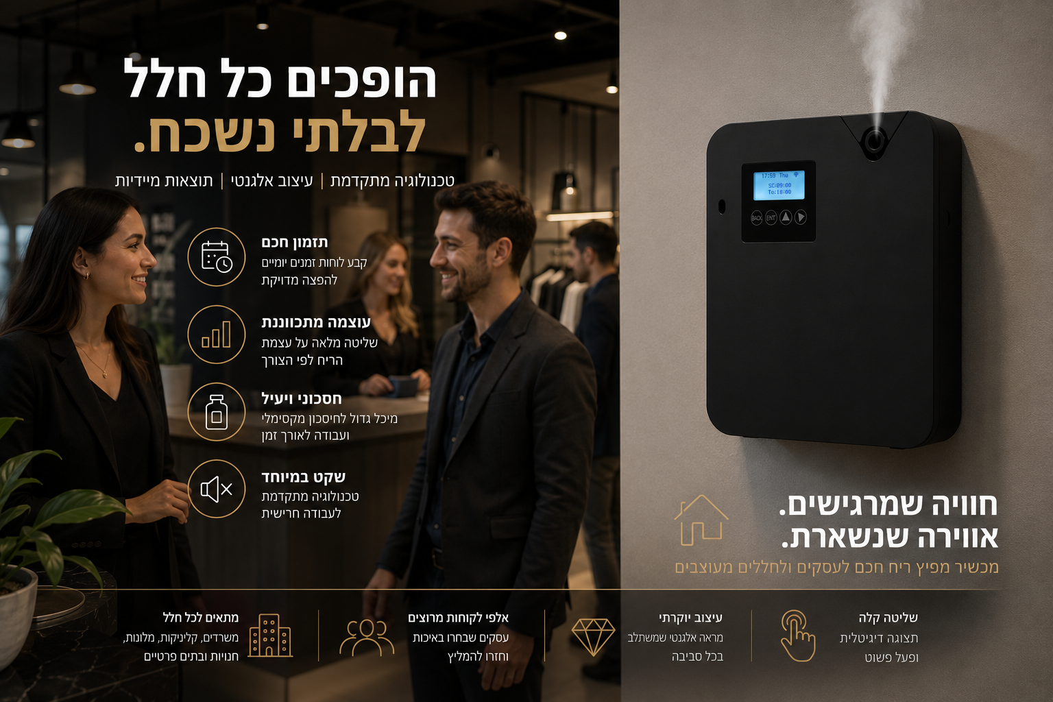מפיץ ריח יוקרתי לבית